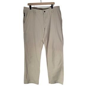 Men's Columbia Flex ROC Pants Fossil Khaki SZ 38 Outdoor AM8066